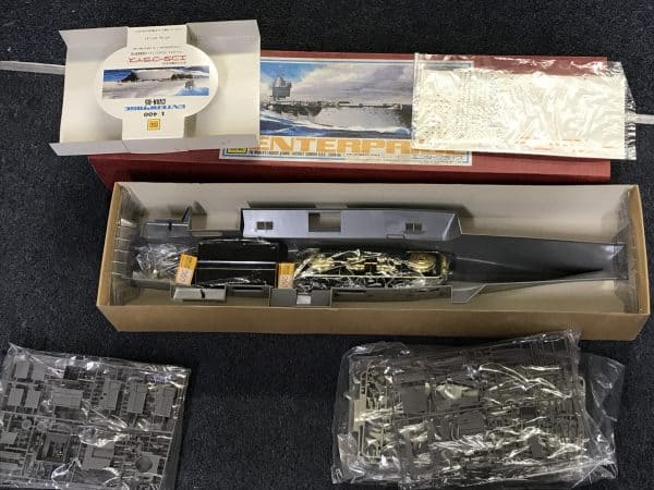 Rare OTAKI 1/400 CVN-65 USS Enterprise Aircraft Carrier Model Kit – Motorized – Sealed Red Box - Image 6