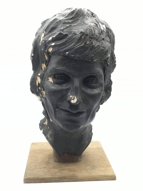 Large Vintage Plaster Bust of a Lady – Possibly Belgian School - Image 3