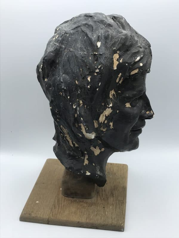 Large Vintage Plaster Bust of a Lady – Possibly Belgian School - Image 6