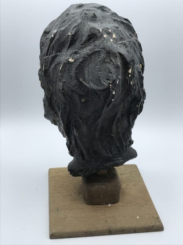 Large Vintage Plaster Bust of a Lady – Possibly Belgian School - Image 9