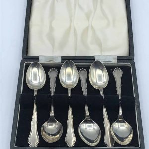 Sterling Silver Teaspoons Set of 6 – Birmingham 1922 A J Bailey