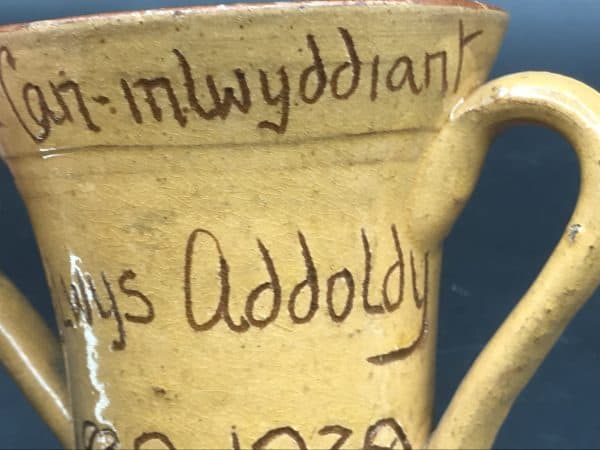1839 - 1939 Welsh Ewenny Clay Pits Pottery Two Handle Vase - Image 6