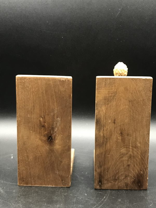 Piar Carved Wood Book Ends Don Quixote and Sancho Panza - Image 10