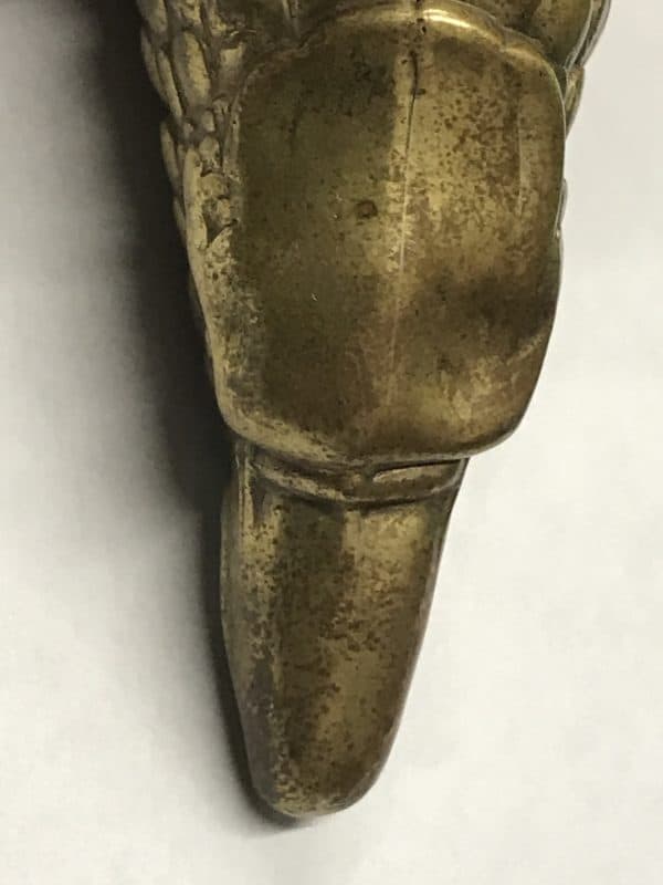 Antique English Brass Vesta Case Formed As An Eagle - Image 4
