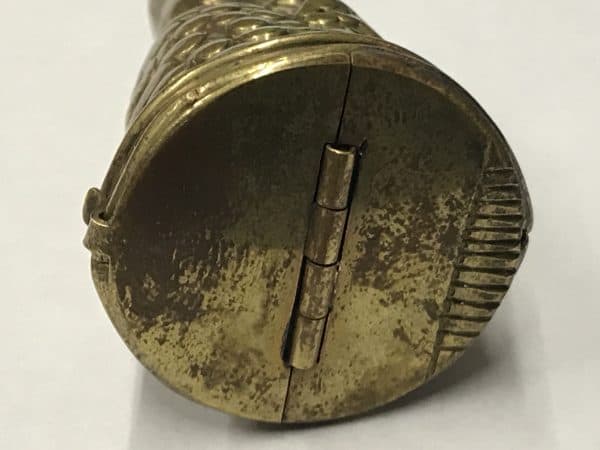Antique English Brass Vesta Case Formed As An Eagle - Image 5