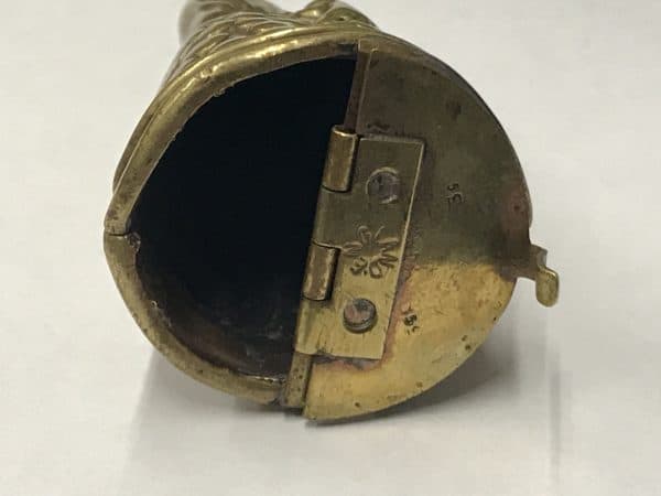 Antique English Brass Vesta Case Formed As An Eagle - Image 6