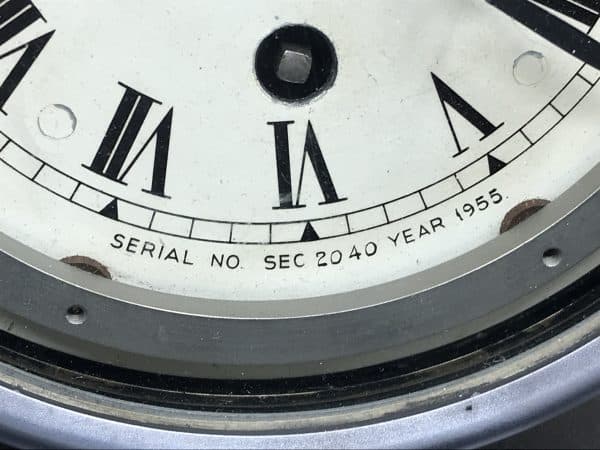 1950s Smiths APW 6578 Ship’s Bulkhead Clock – 8-Day Model (1955) - Image 3