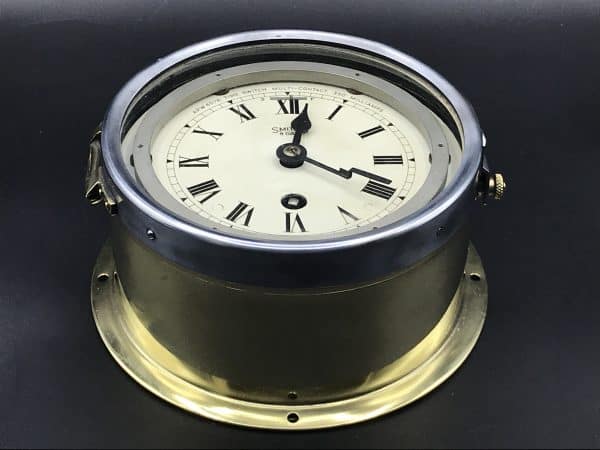 1950s Smiths APW 6578 Ship’s Bulkhead Clock – 8-Day Model (1955)