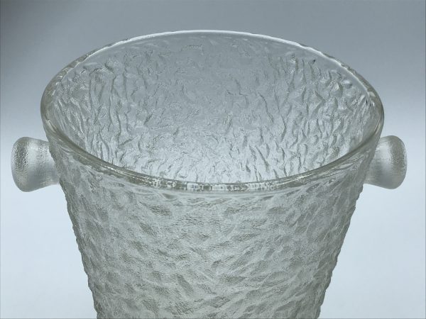 Mid-Century Scandinavian Textured Glass Ice Bucket – Ice Glass Style - Image 7