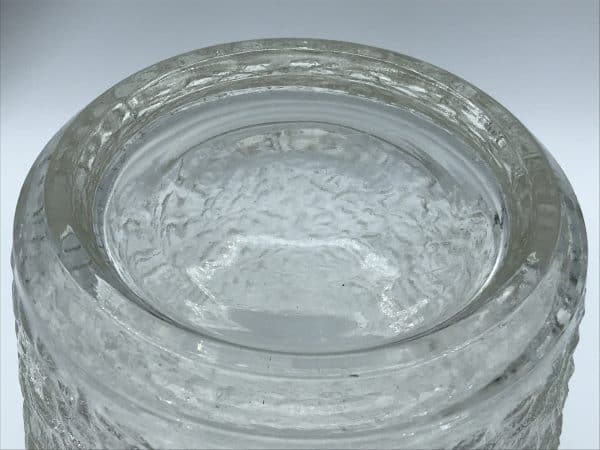 Mid-Century Scandinavian Textured Glass Ice Bucket – Ice Glass Style - Image 8