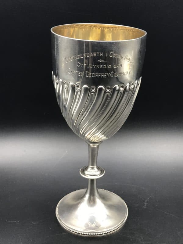 Rare Sterling Silver Trophy Eisteddfod Hendy Pontardulais Captain Geoffery Crawshay