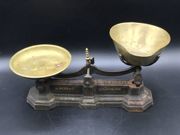 Antique Cast Iron Shop Weighing Scales H Webb & Co Birmingham - Image 3