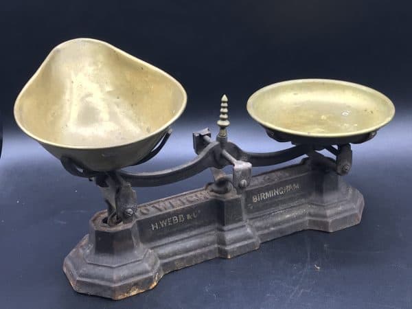 Antique Cast Iron Shop Weighing Scales H Webb & Co Birmingham - Image 6