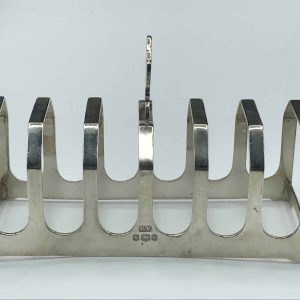 Sterling Silver Toast Rack – Sheffield 1958 by Emile Viner – 76.6g