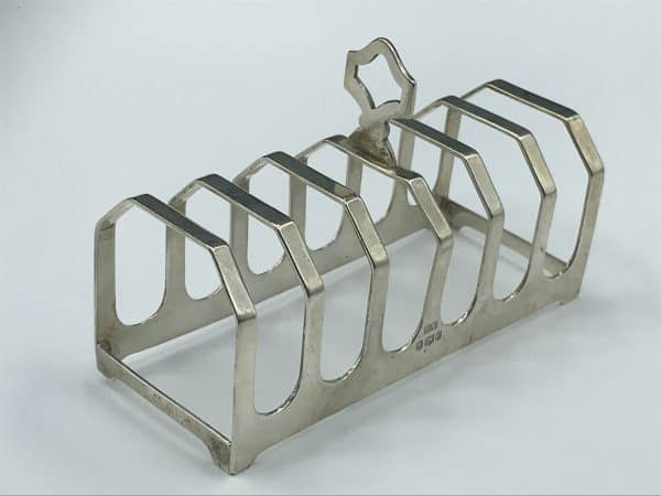 Sterling Silver Toast Rack – Sheffield 1958 by Emile Viner – 76.6g