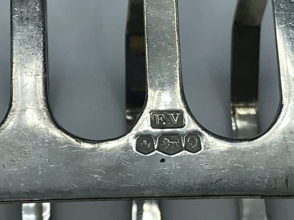 Sterling Silver Toast Rack – Sheffield 1958 by Emile Viner – 76.6g - Image 4