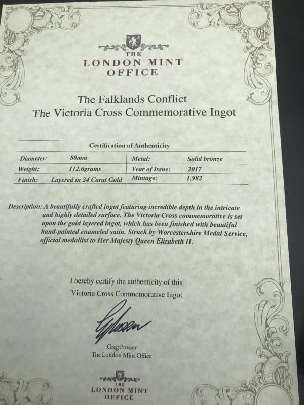Falklands Conflict Medal Set – Victoria Cross & George Medal – London Mint - Image 4