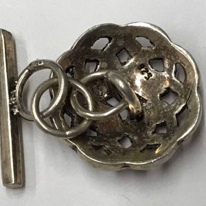 Pair Vintage Sterling Silver Cufflinks Cuff Links