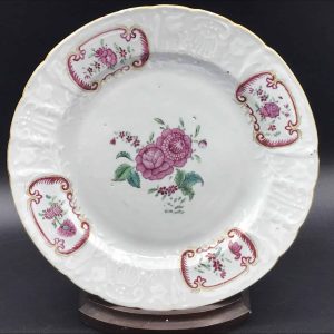 Rare 18th Century Chinese Export Porcelain Plate – Qianlong Period