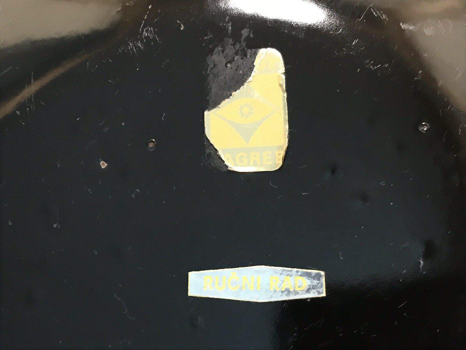 1960s Enamel Charger Zagreb Rucni Rad Mid-Century Studio Art - Image 4