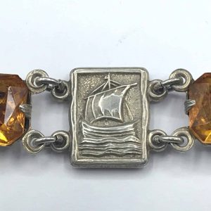 Sterling Silver Iona Style Viking Ship Bracelet – Ward Brothers 1977