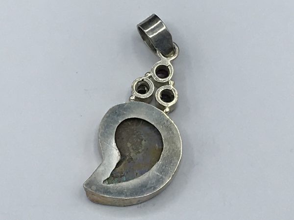 Sterling Silver Pendant 66 Million Year Old Ammonite Fossil - Image 5