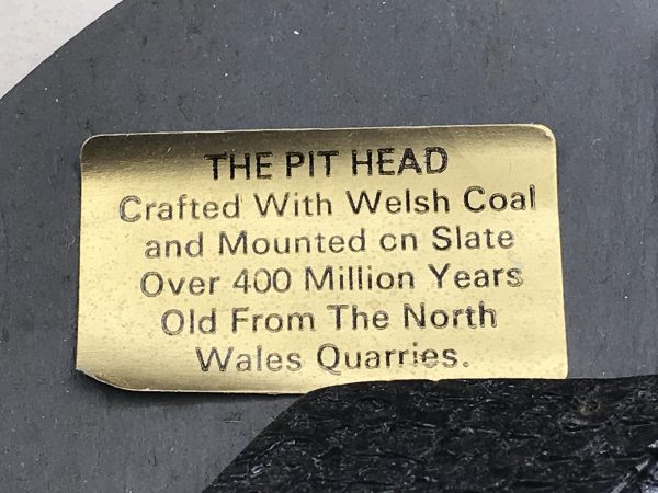 Group Carved Crafted Coal Miners and Lamp From Welsh Coal - Image 5