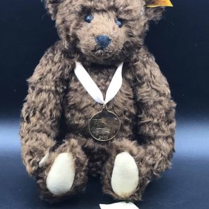 Rare Steiff Teddy Bear 661914 – Danbury Mint 2005 Ltd Ed – 9″ Dark Brown