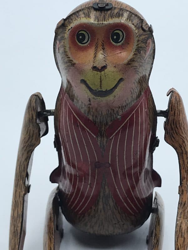 1960s Tin plate Clockwork Monkey - Image 4