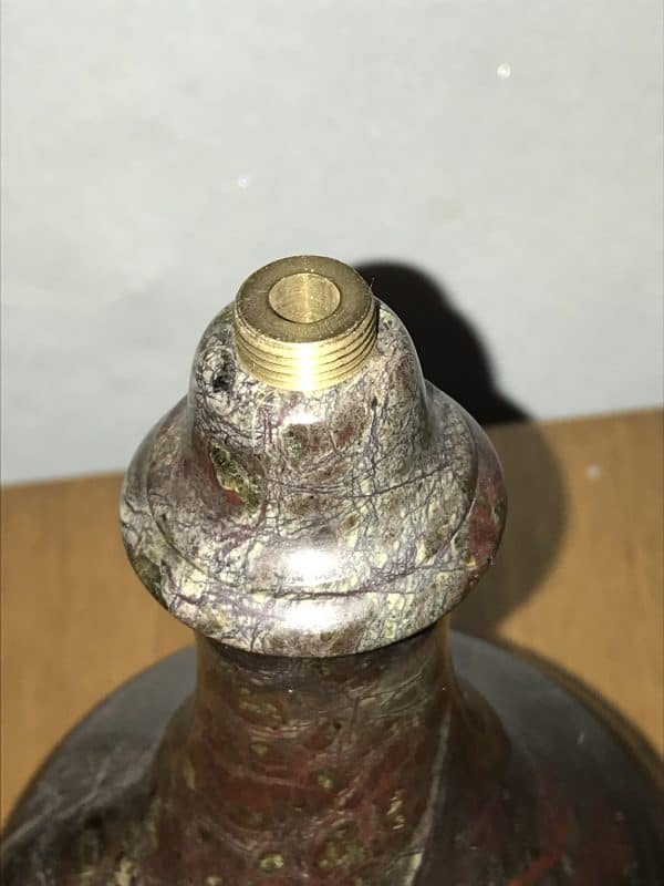 20th Century Cornish  Carved Serpentine Stone Lamp - Image 7