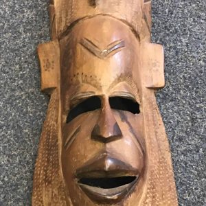 Vintage Hand Carved African Wood Mask