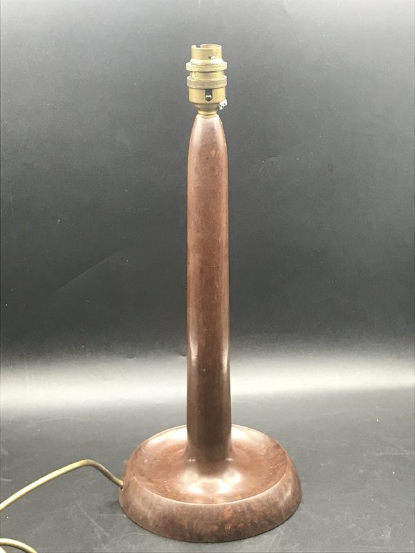 English Bakelite Tall Stem Table Candlestick Lamp Art Deco