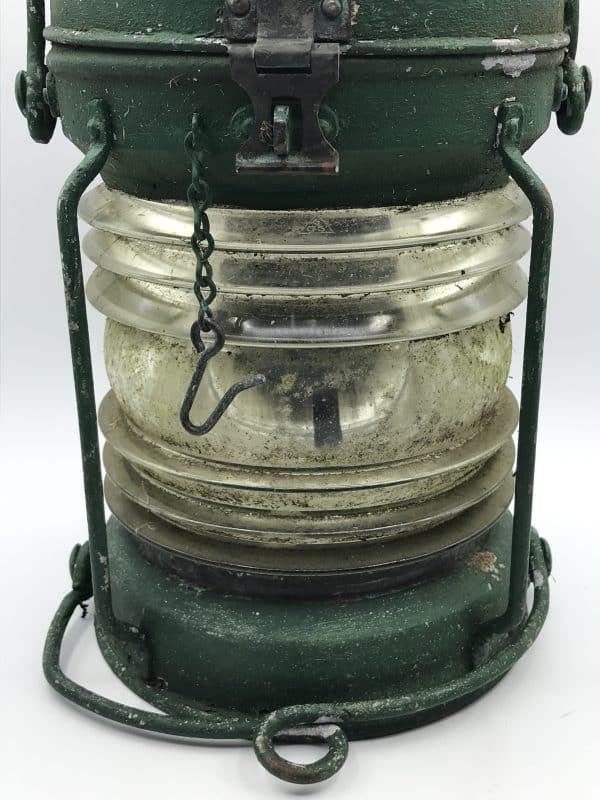 Large Galvanized Ship’s Anchor Light – Vintage Nautical Navigation Lamp - Image 3