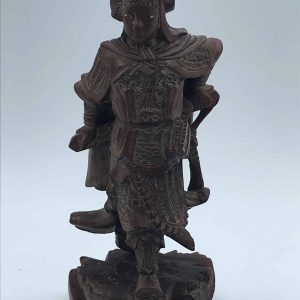 Oriental Root Carving of a Warrior