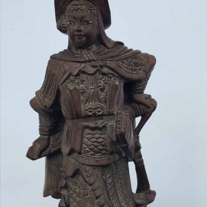 Oriental Root Carving of a Warrior