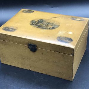 Antique Victorian Mauchline Ware Box Hastings Castle