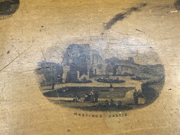 Antique Victorian Mauchline Ware Box Hastings Castle - Image 4