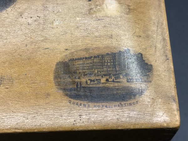 Antique Victorian Mauchline Ware Box Hastings Castle - Image 6