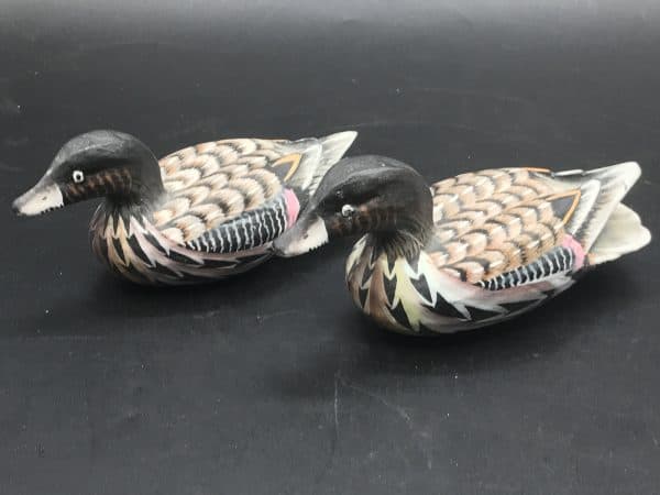 Group of Three Hand Carved and Hand Painted Wood Ducks - Image 12