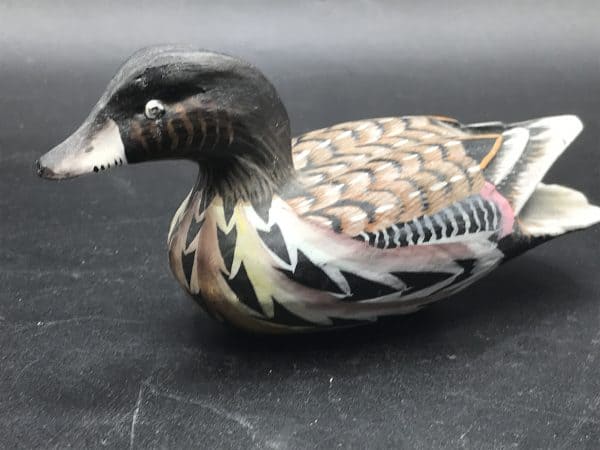 Group of Three Hand Carved and Hand Painted Wood Ducks - Image 13