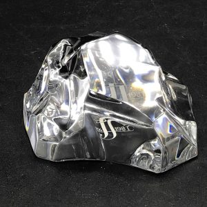 Val St Lambert Glass Crystal Paperweight Iceberg 1980s