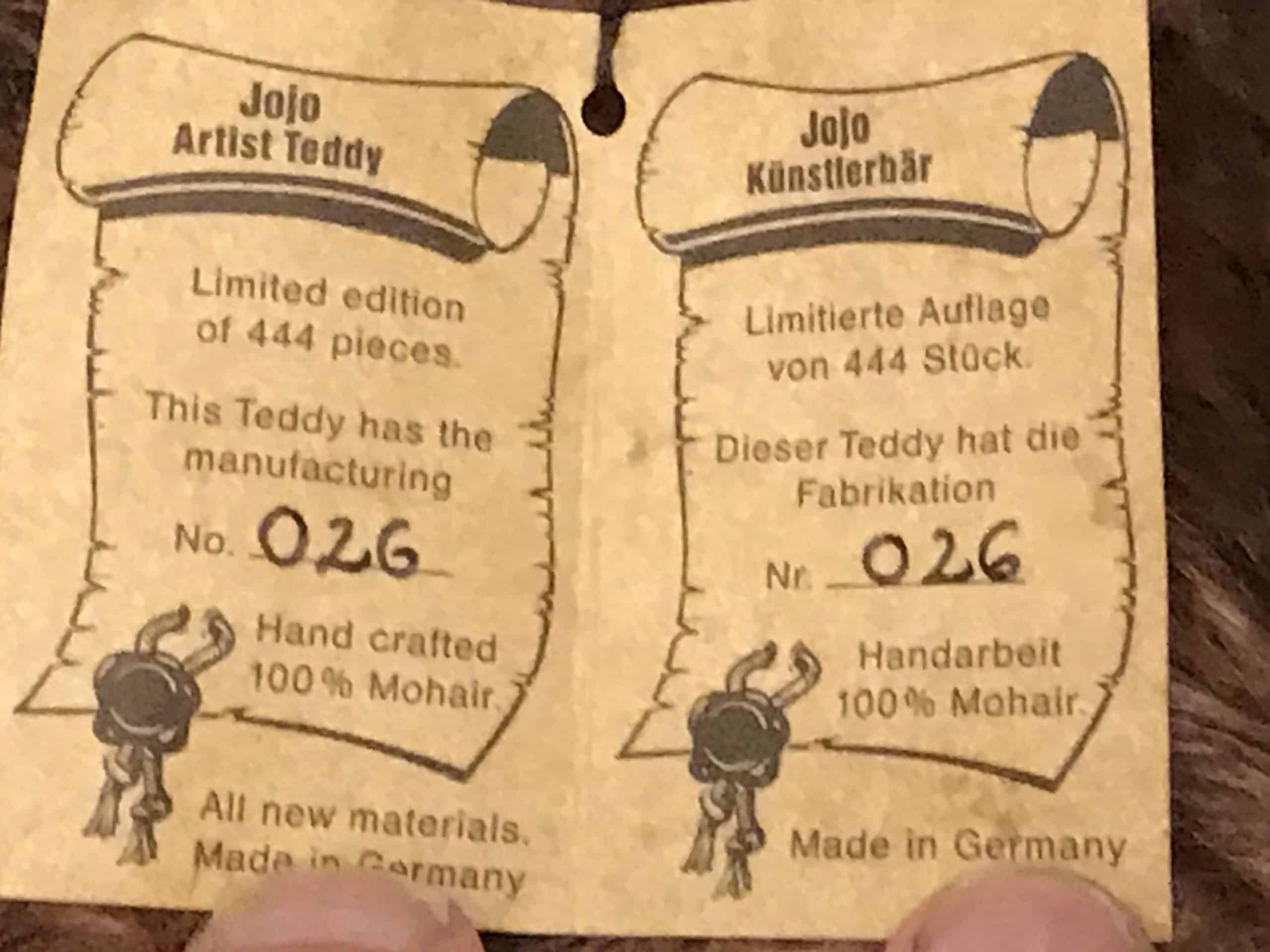 Hermann Spielwaren Grisly Bear Limited Edition Mohair Teddy - Image 8