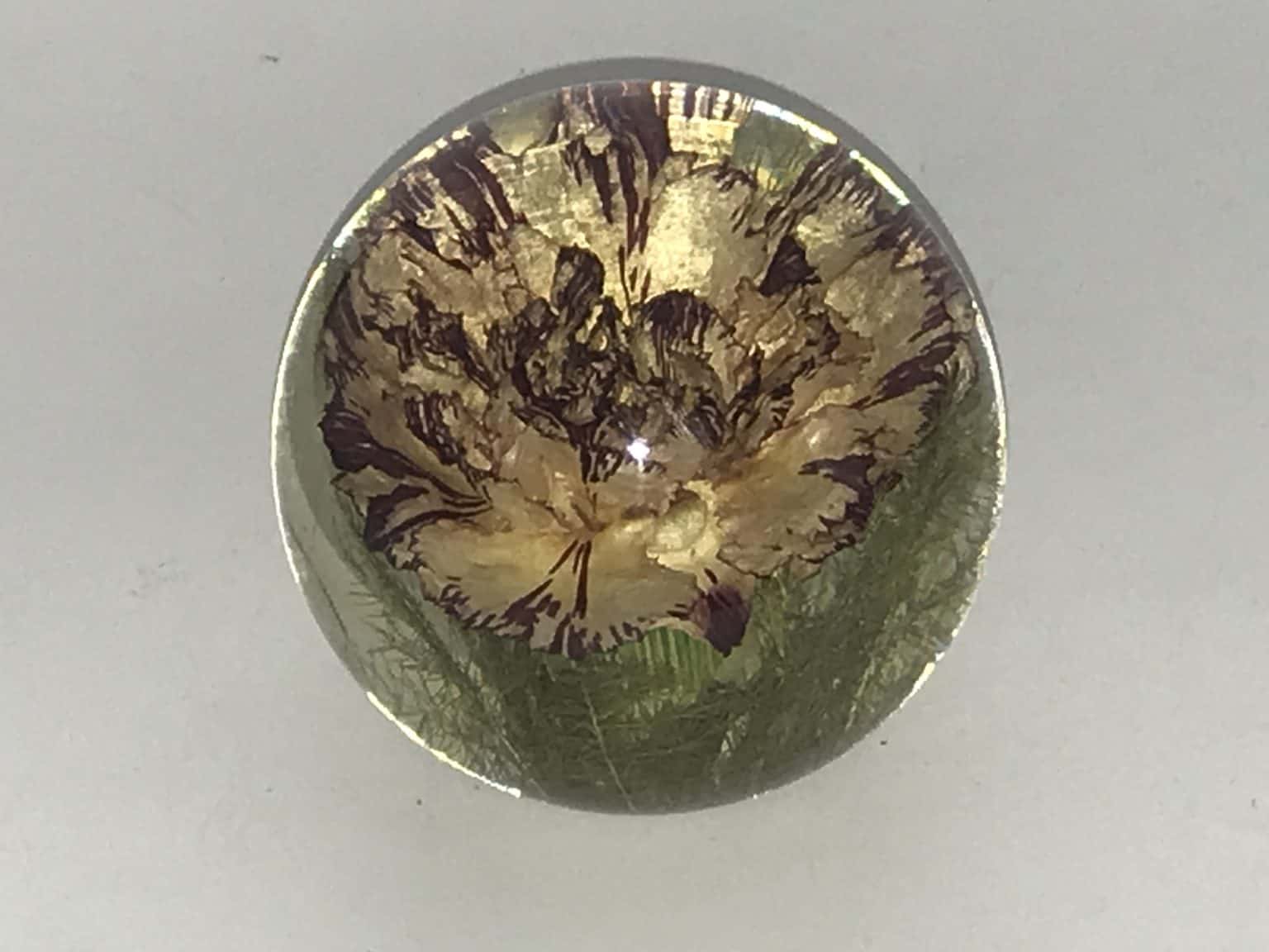 Beautiful Large 1998 Hafod Grange Lucite Paperweight — Antiques Arena