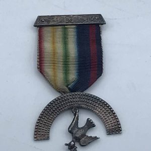 Royal Art Mariners Masonic Rainbow Medal Sterling Silver
