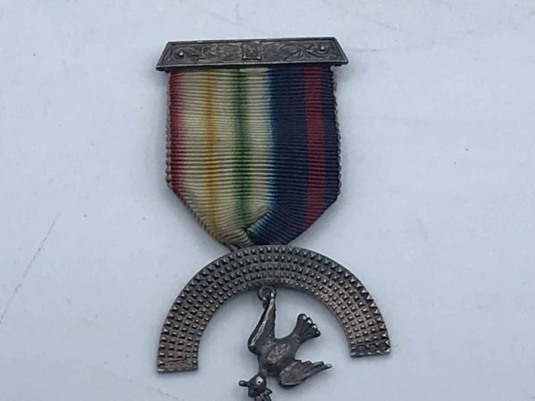 Royal Art Mariners Masonic Rainbow Medal Sterling Silver