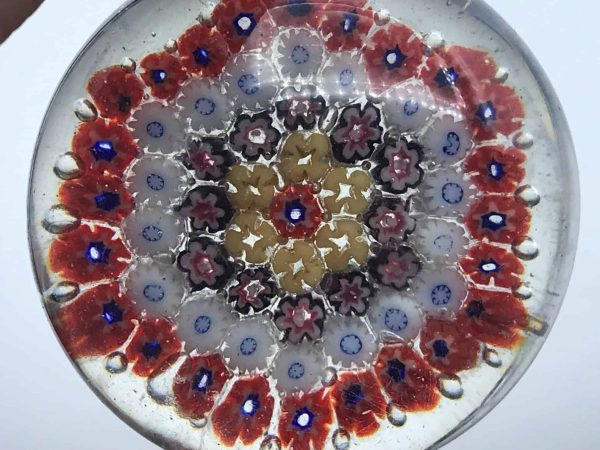 Antique Hand Blown Millefiori Glass Paperweight - Image 6
