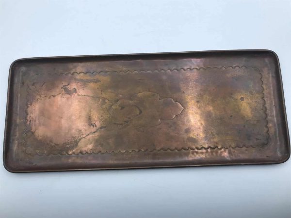 Newlyn Arts & Crafts Copper Tray – Hand-Hammered, Signed, c.1900 - Image 8