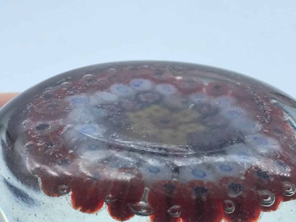 Antique Hand Blown Millefiori Glass Paperweight - Image 7