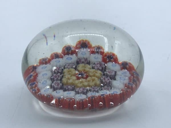 Antique Hand Blown Millefiori Glass Paperweight - Image 4