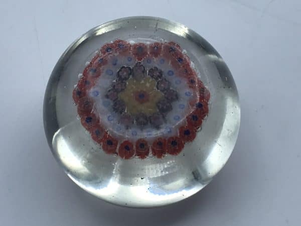 Antique Hand Blown Millefiori Glass Paperweight - Image 5